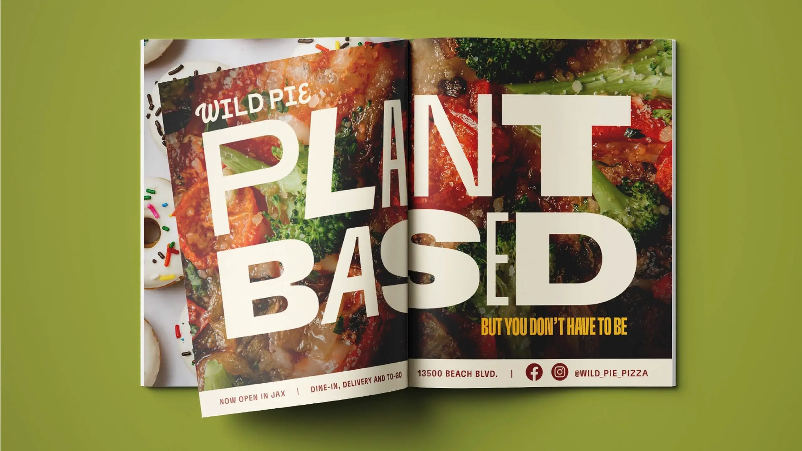 Wild Pie planet based magazine advertisement