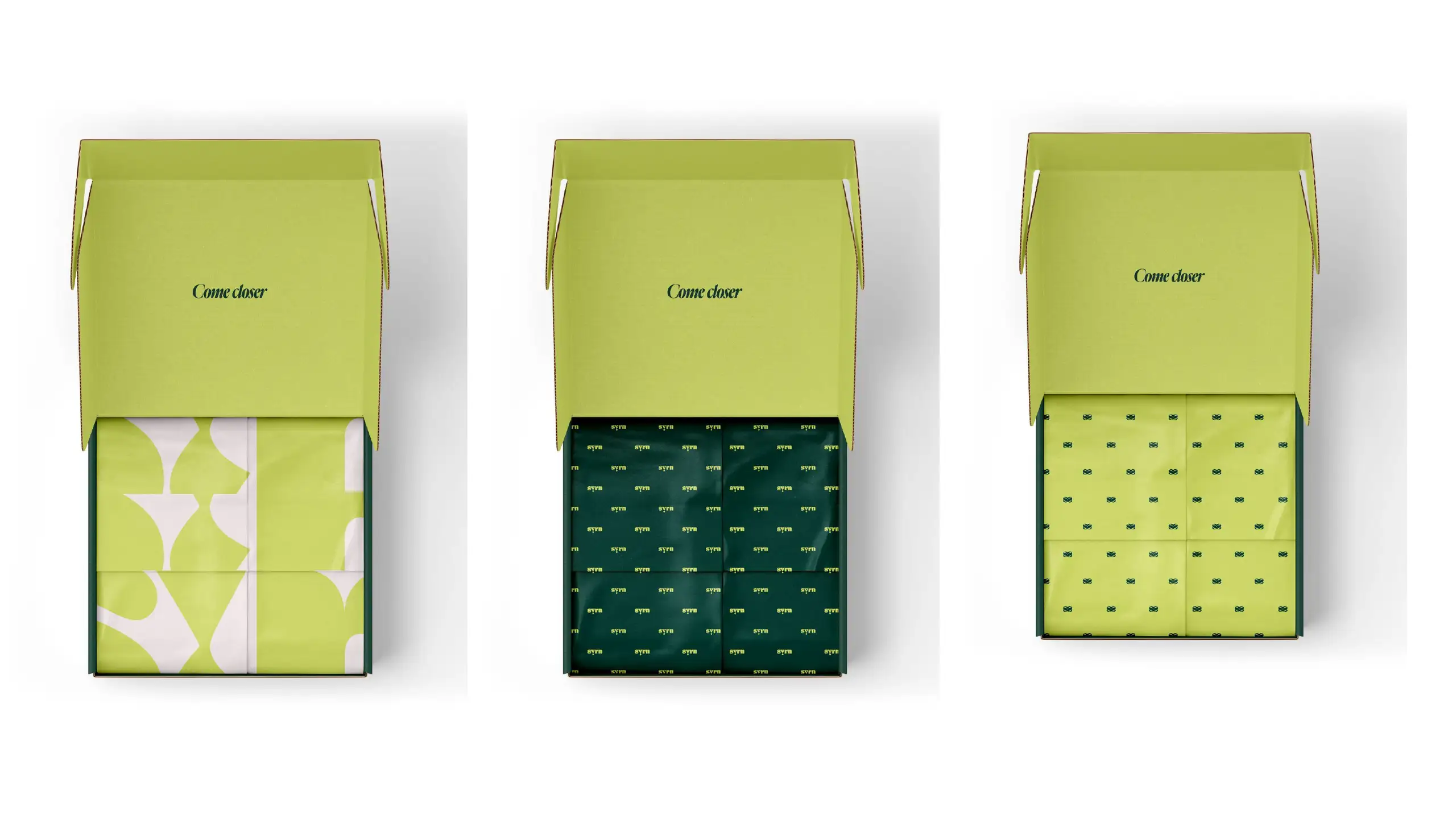 Syrn box sizing packaging