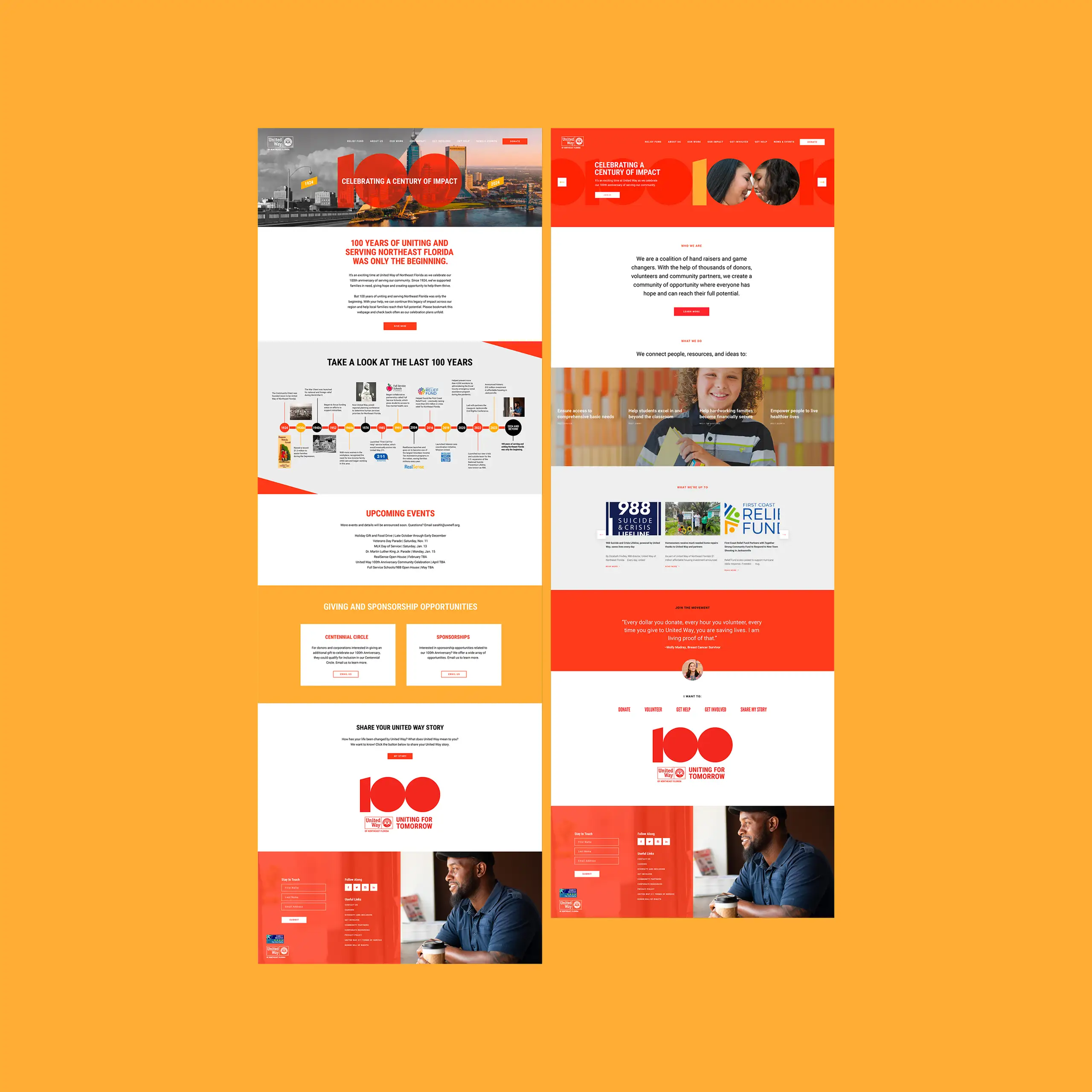 United Way website design
