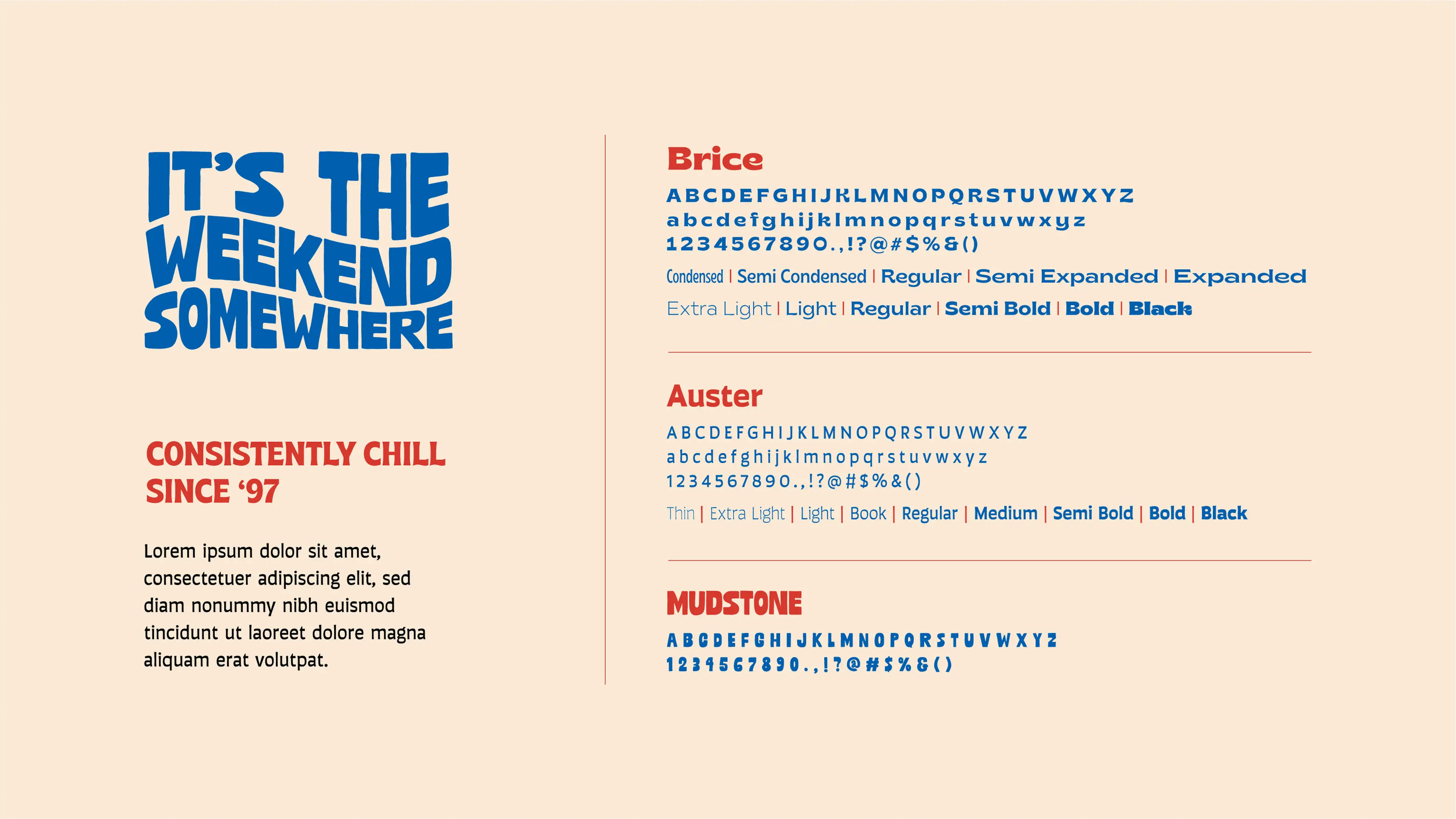 Sweetwater brand identity typography suite