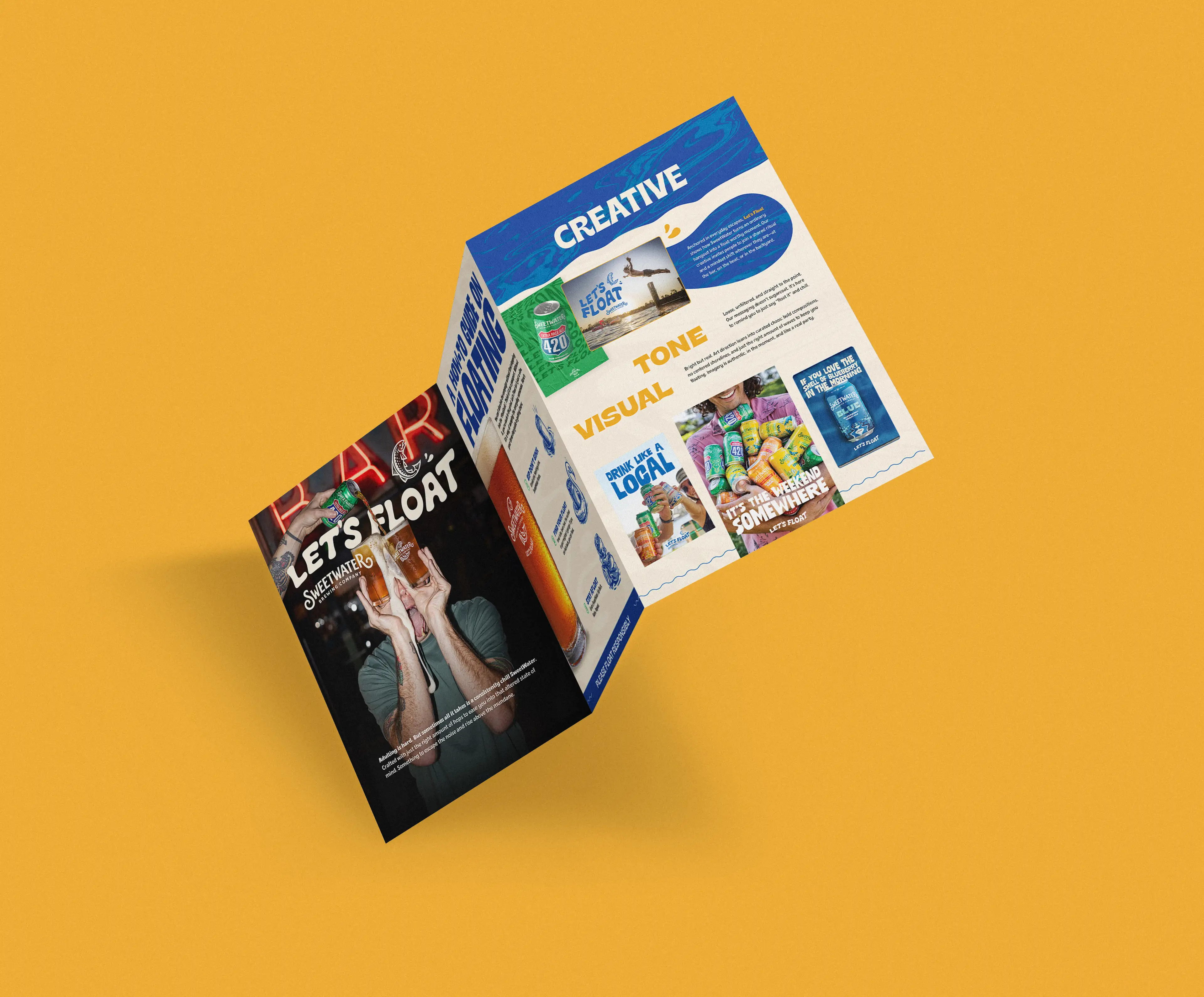 Sweetwater lets float campaign brochure