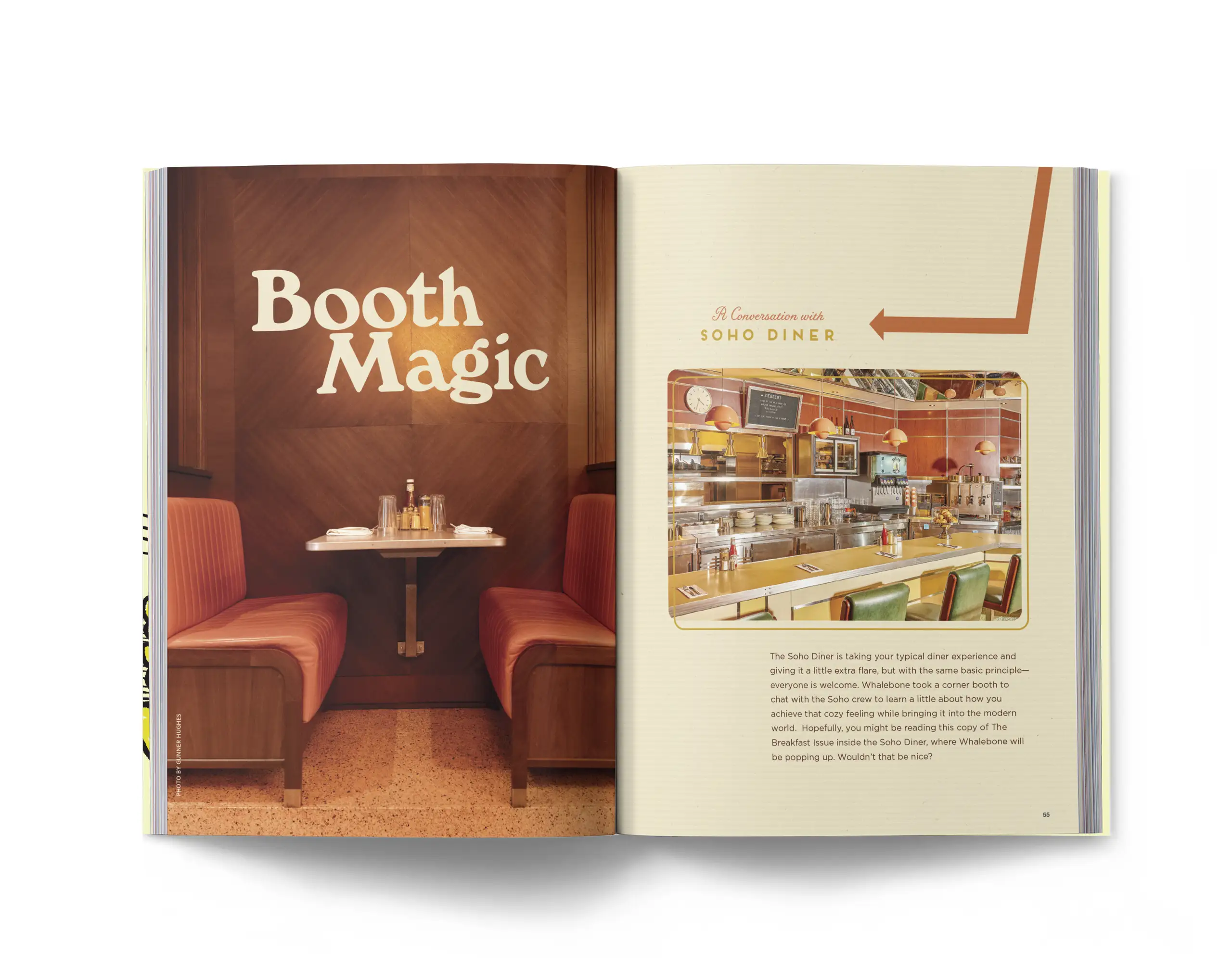 Whalebone Magazine breakfast issue spread