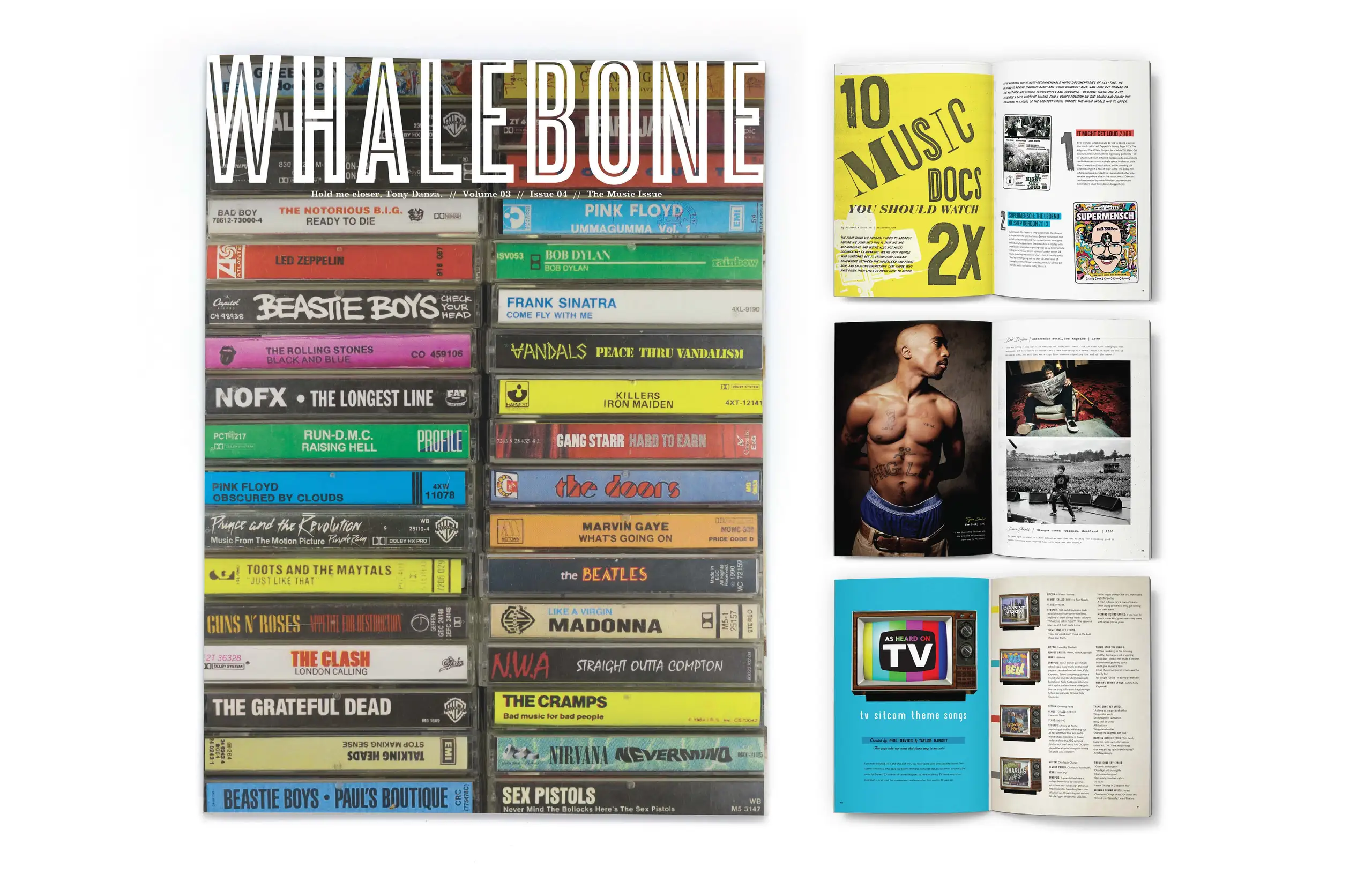 Whalebone Magazine music cassette issue cover