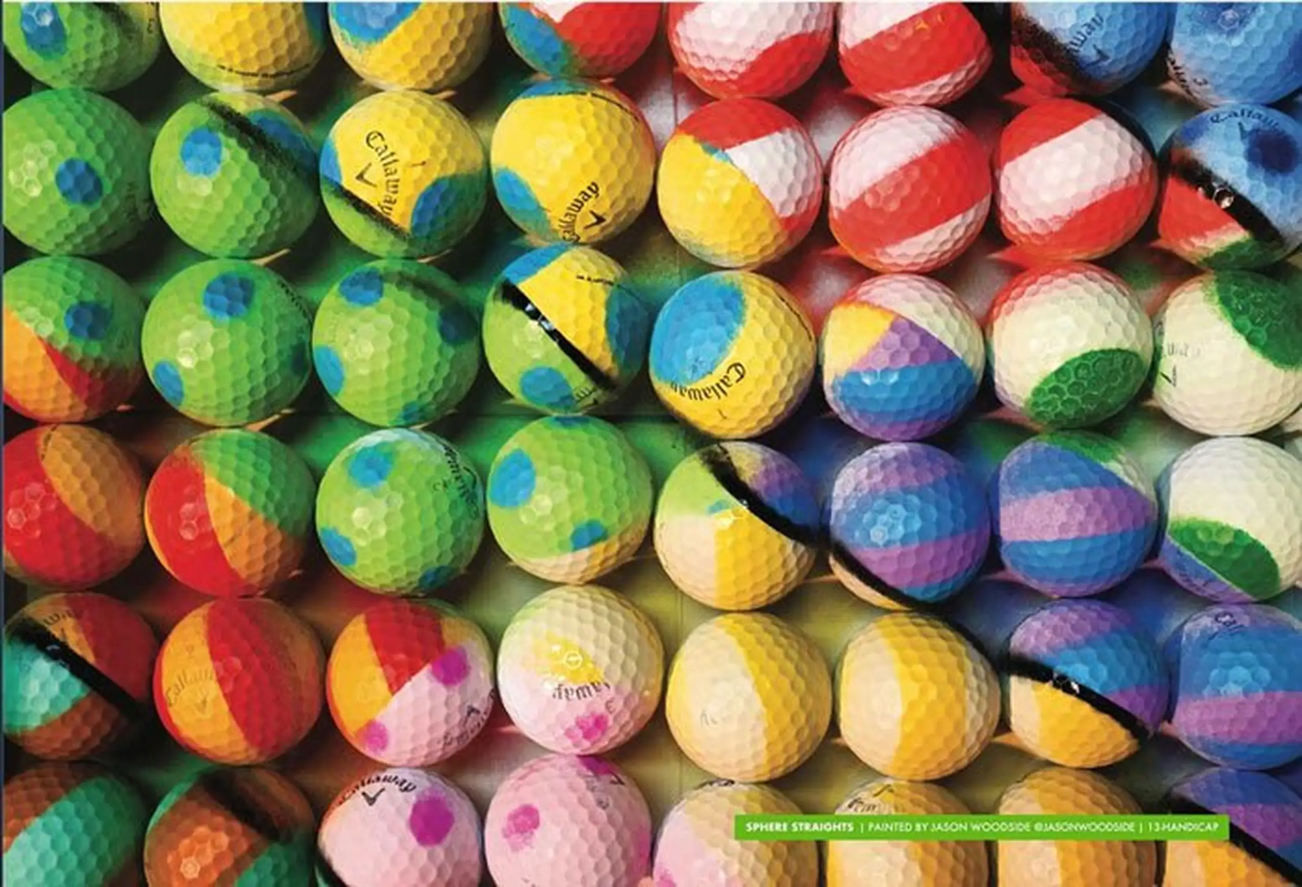 Callaway Golf balls painted over cover