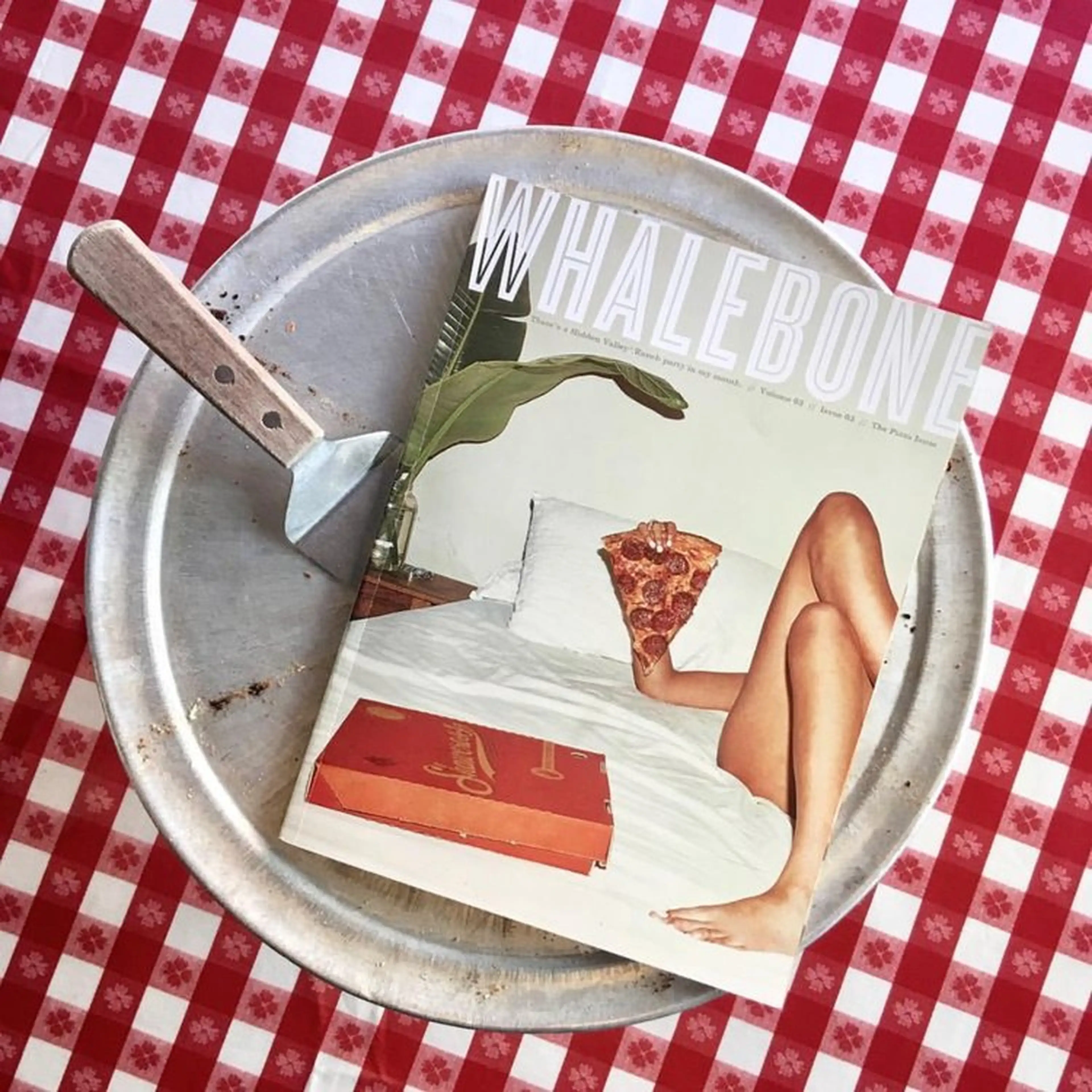 Whalebone on a pizza plate