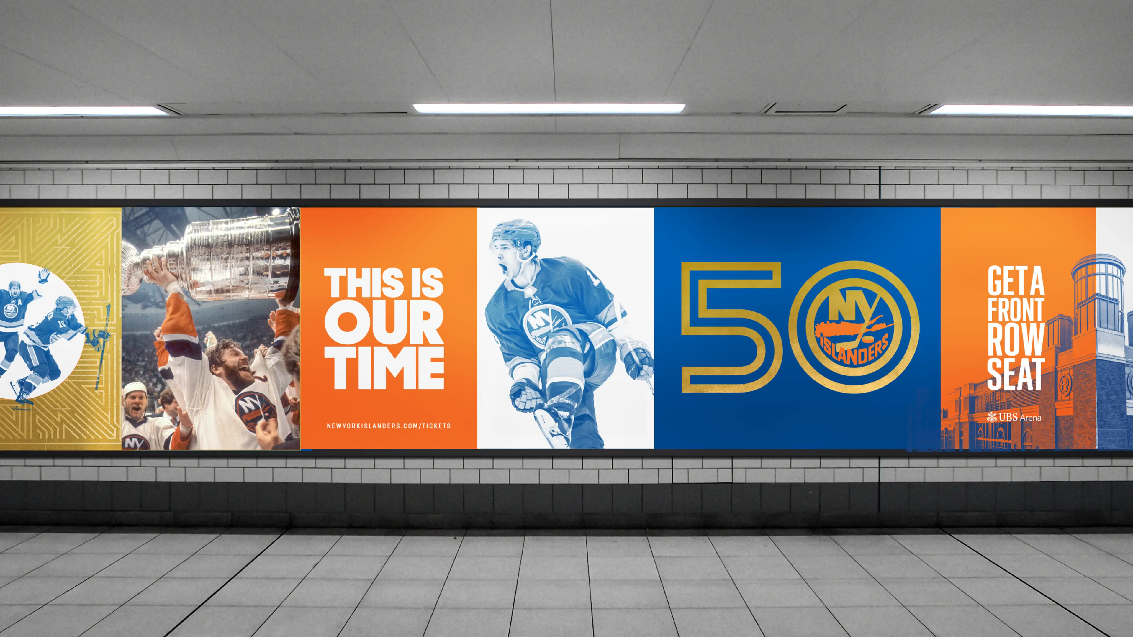 New York Islanders subway branding