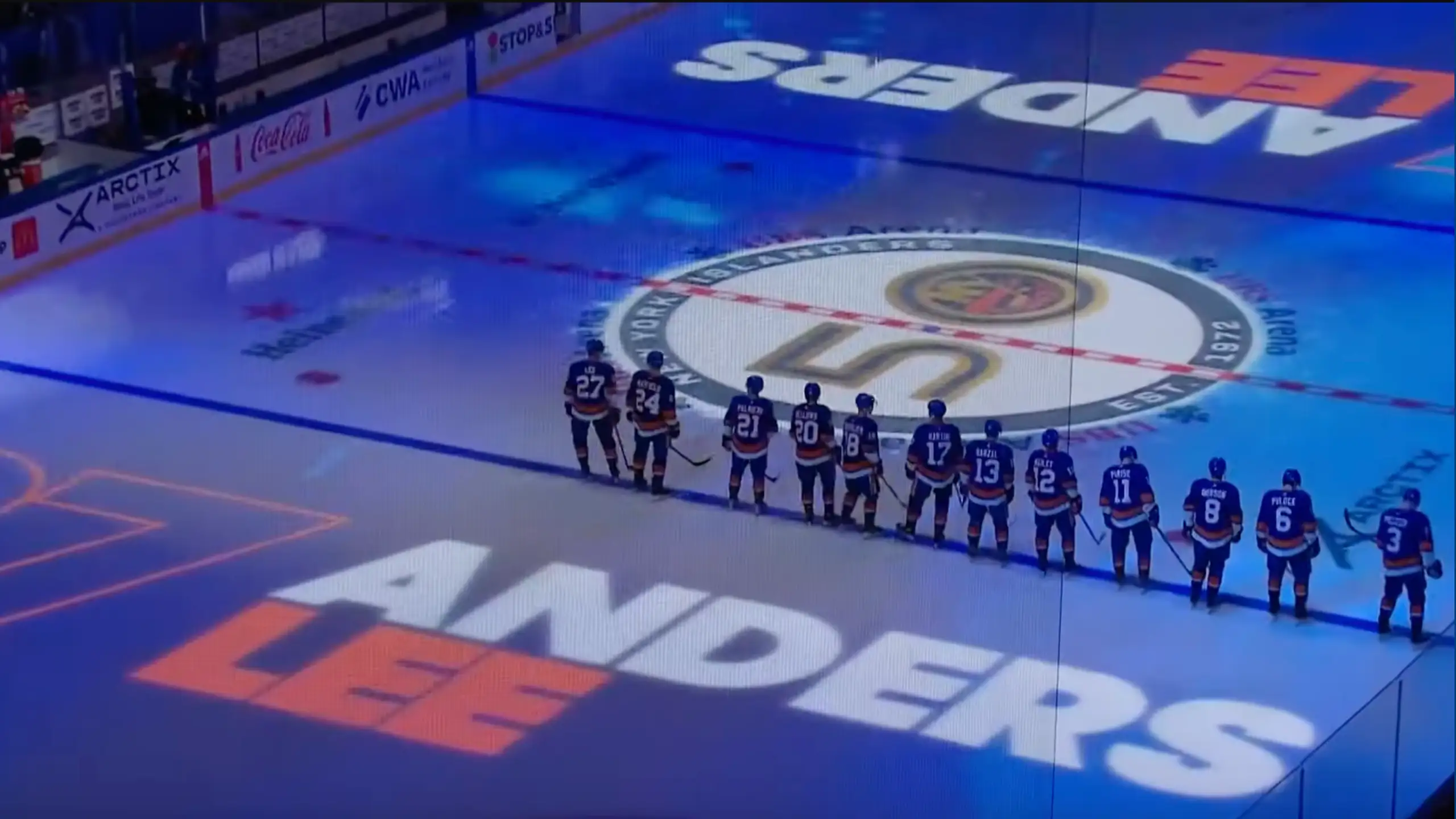 New York Islanders anthem lineup