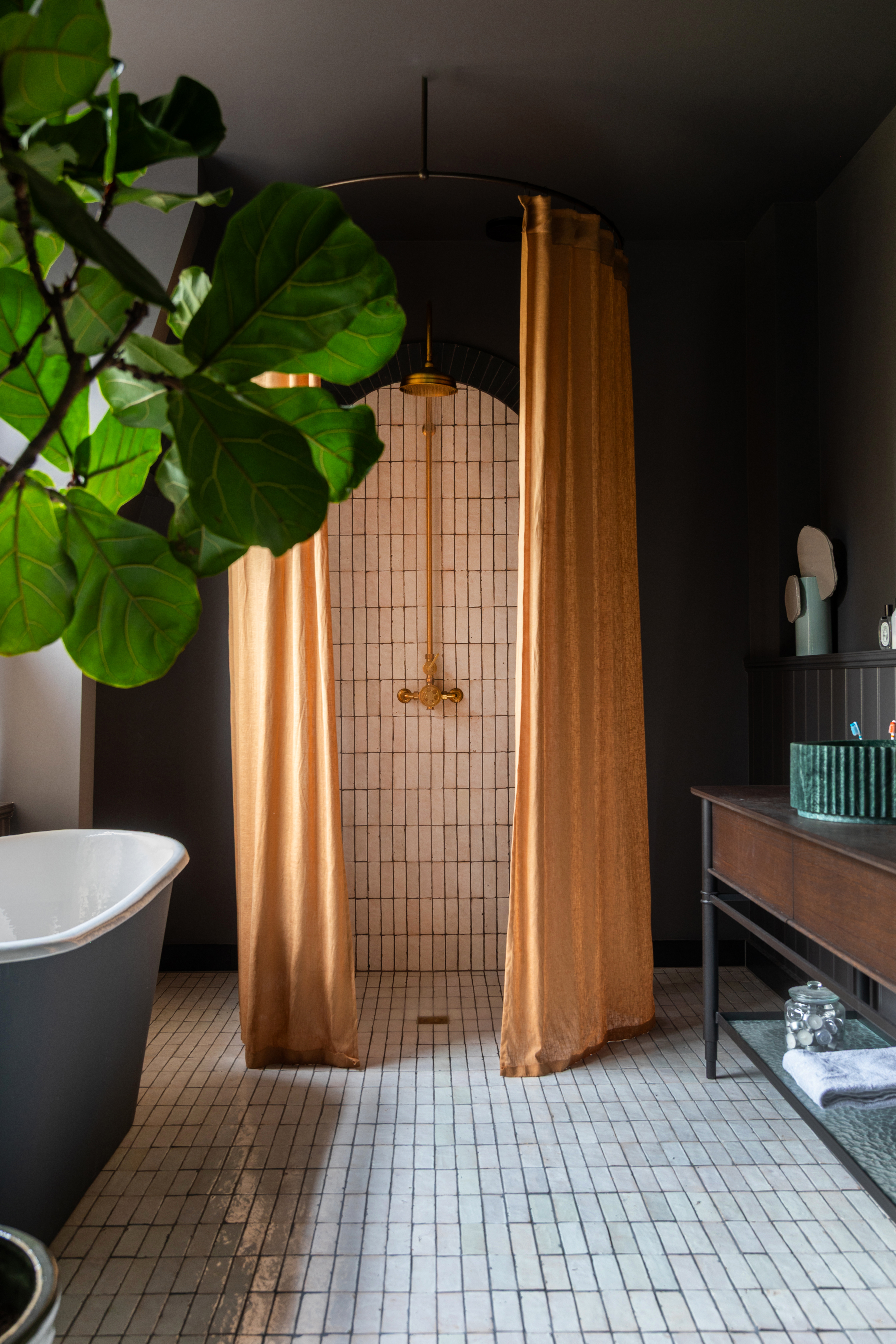 Cementtegels interieur-impressie