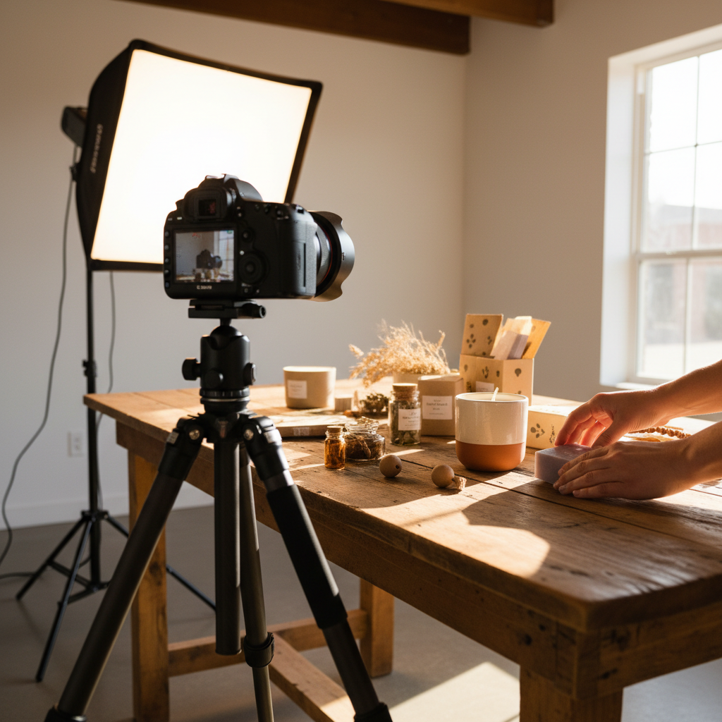 Product photography setup