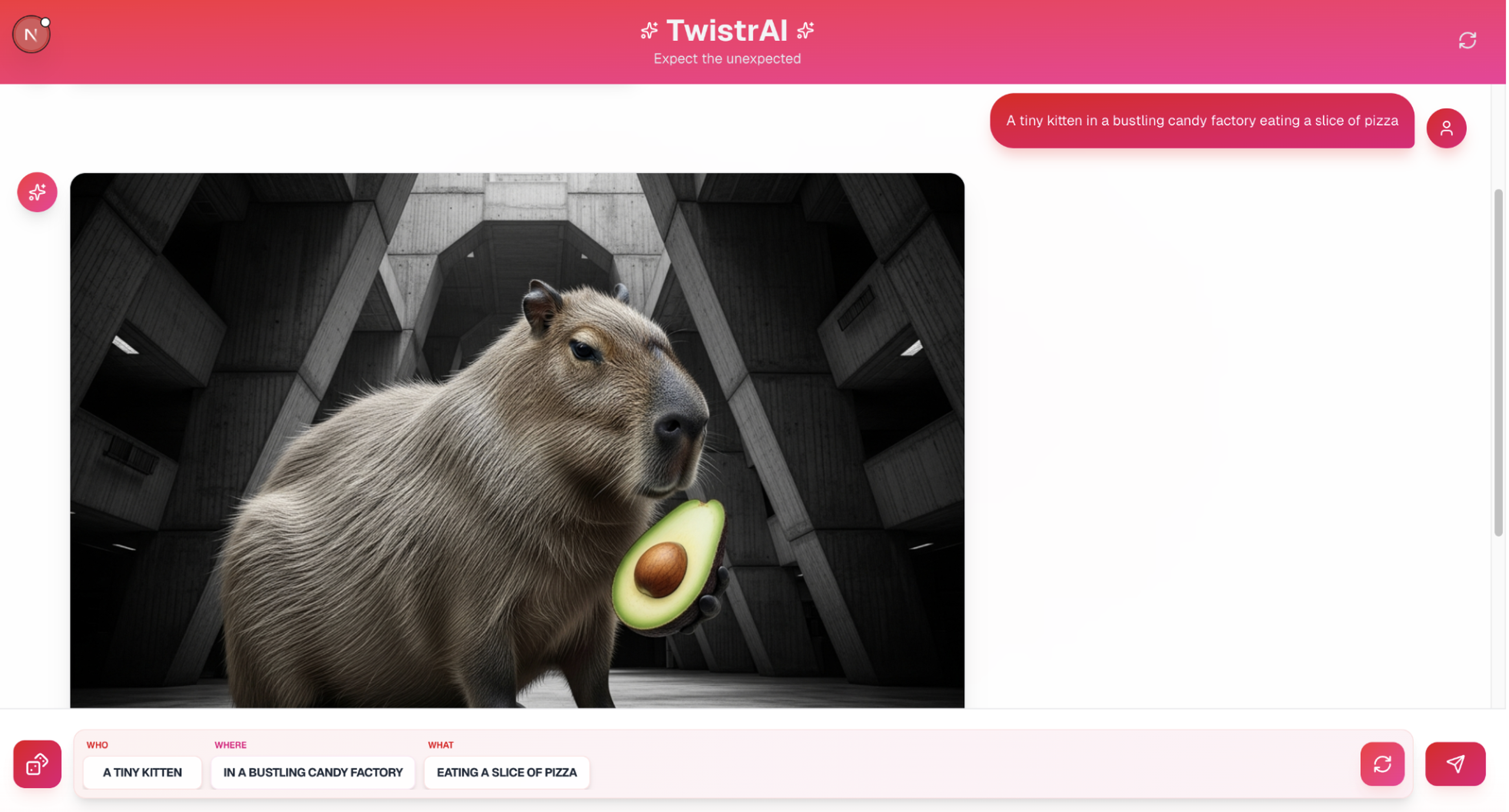 TwistrAI — AI as a Creative Disruptor