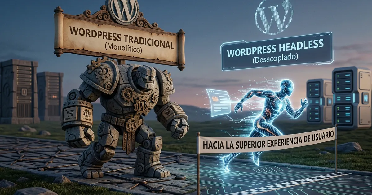 WordPress headless vs WordPress tradicional: 8 diferencias reales con costes (2026)
