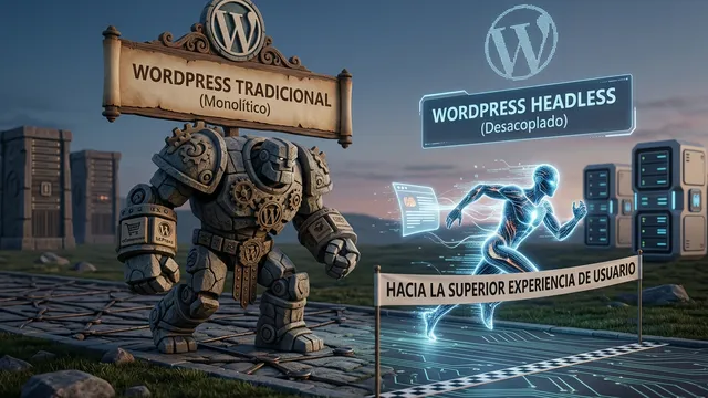 WordPress headless vs WordPress tradicional: 8 diferencias reales con costes (2026)