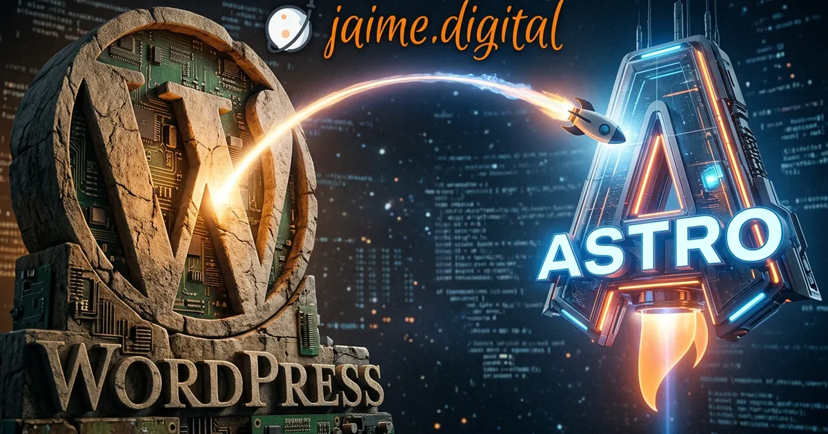 Por qué migré mi web de WordPress a Astro (y los resultados me sorprendieron)