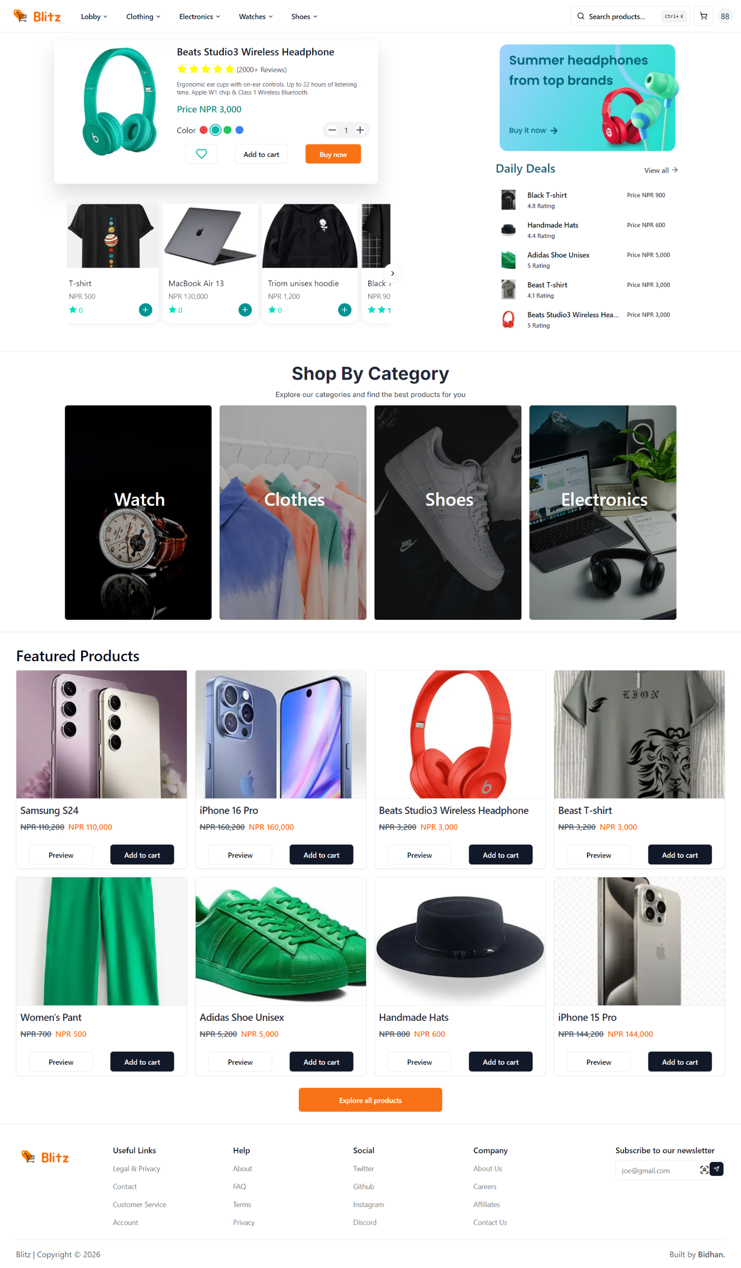 Blitz full page preview