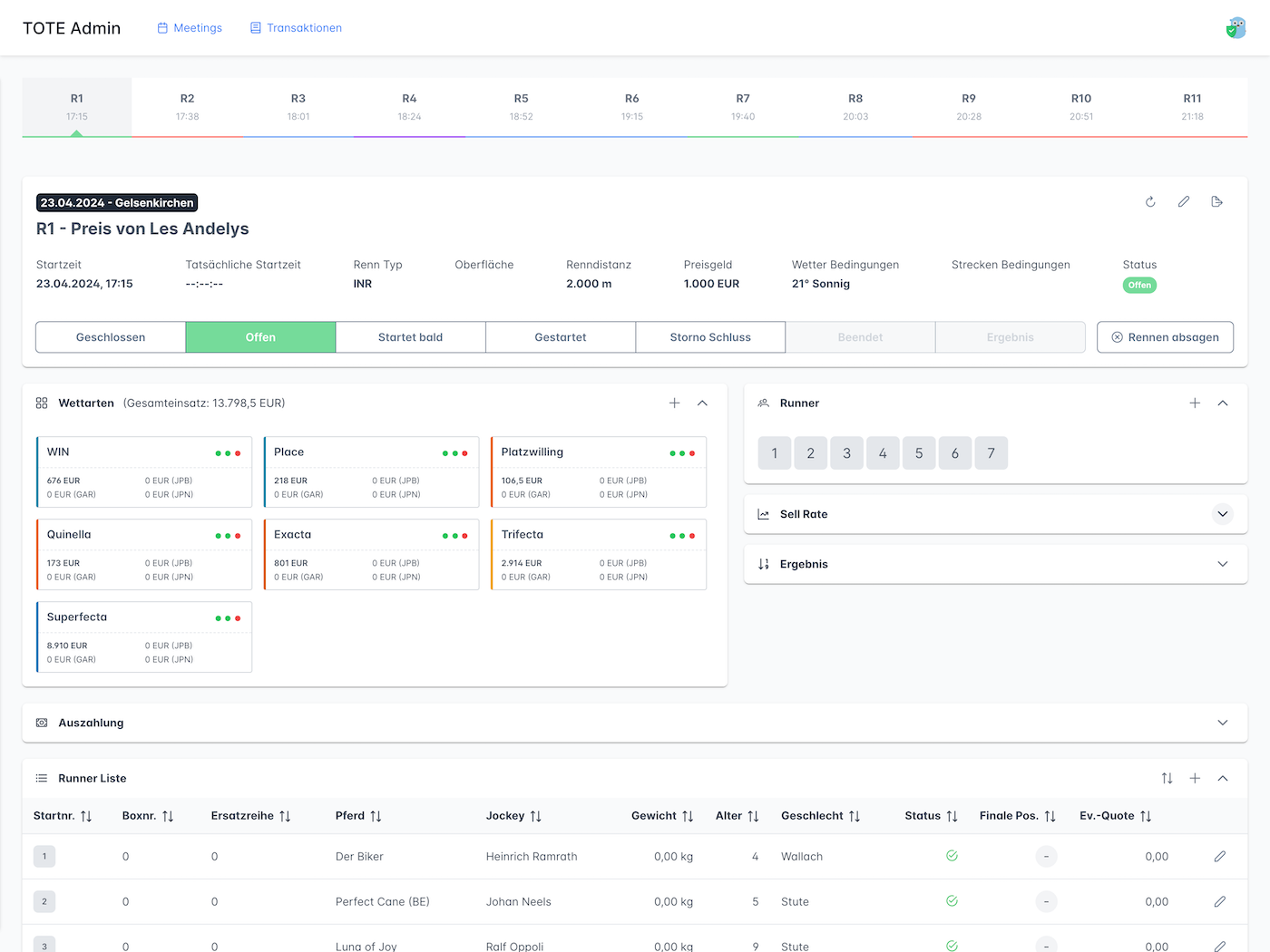 IaS Horse Betting Web App
