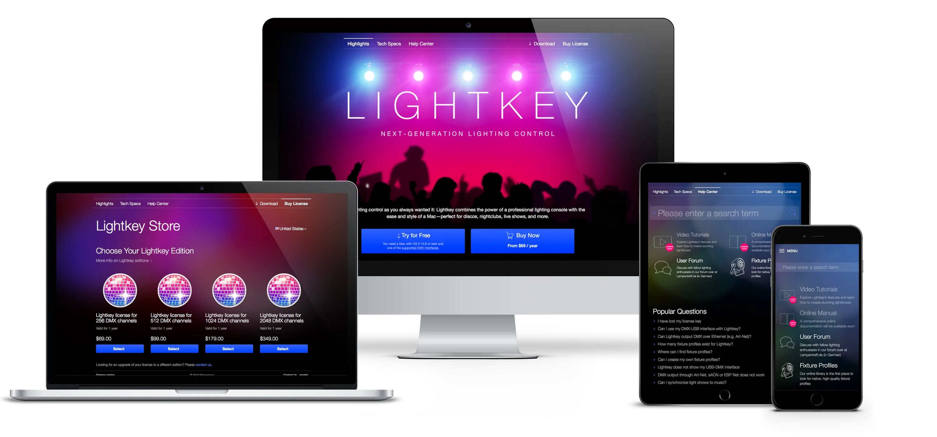 Lightkey App Website