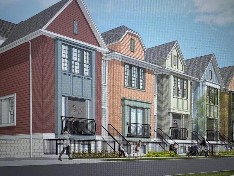 Townhome Development Rendering