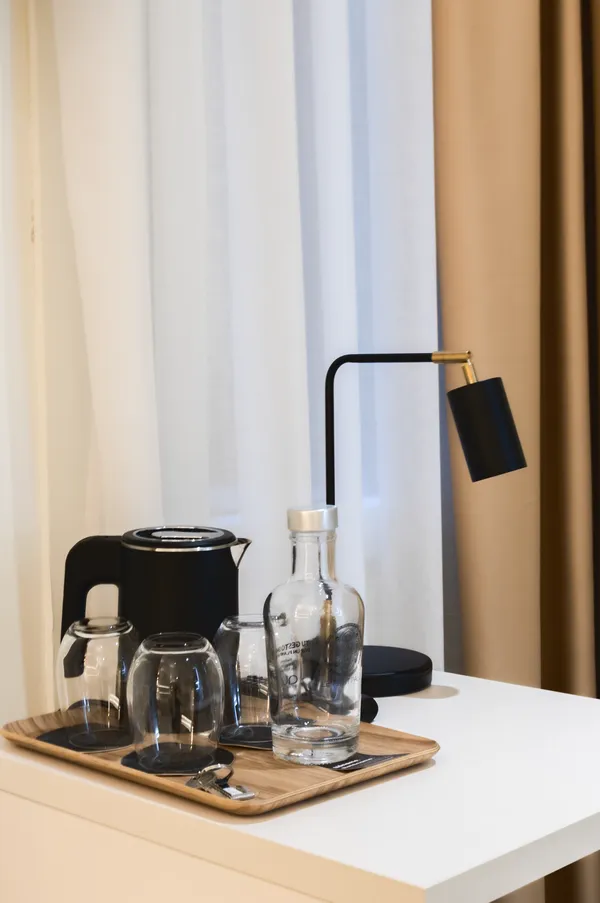 In-room Coffee and Water Station