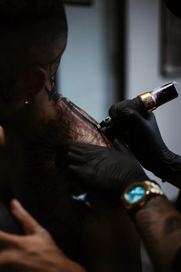 Macro Tattoo Machine Detail