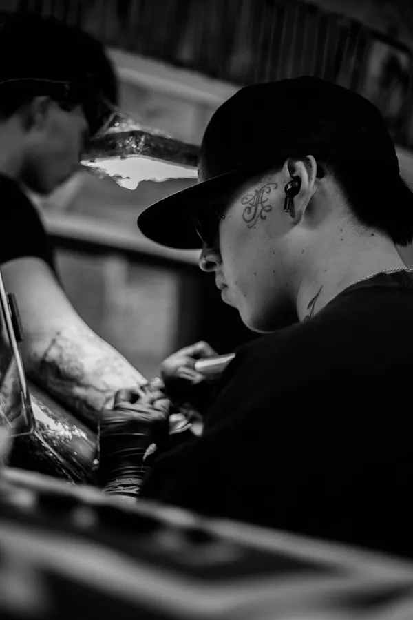 Black and White Artist Portrait