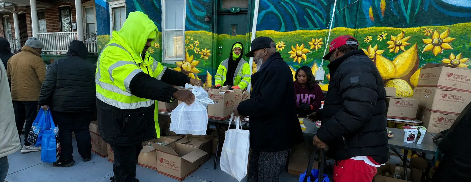 Caring for Friends volunteers and neighbors