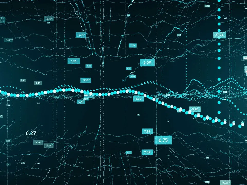 Billede der illustrerer data og datastrømme