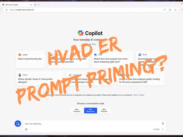 Prompt Priming: Nøglen til bedre AI-svar