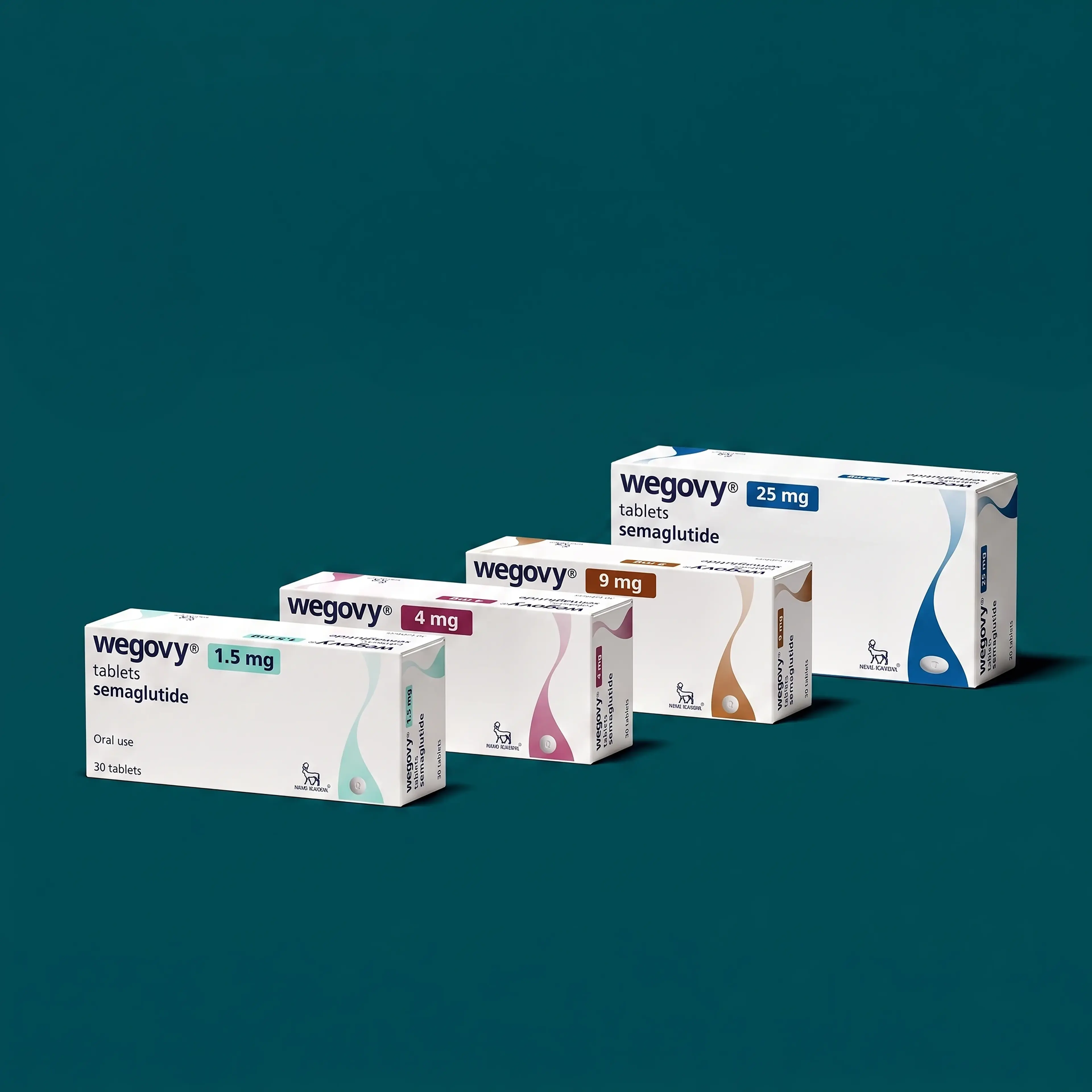 Wegovy® Tabletten – Originalverpackungen (1,5–25 mg)
