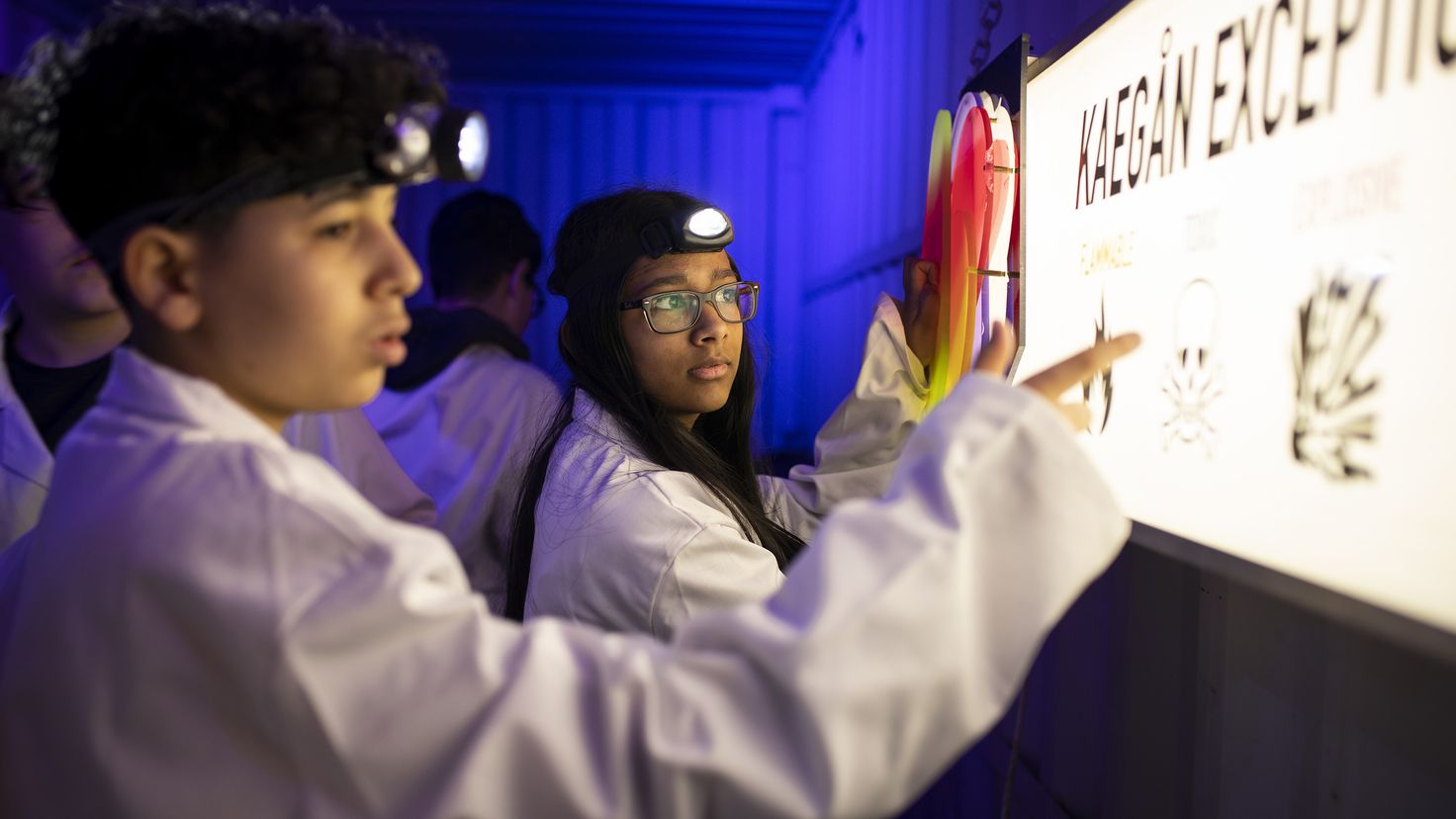 Jongeren actief in de TechMission experience