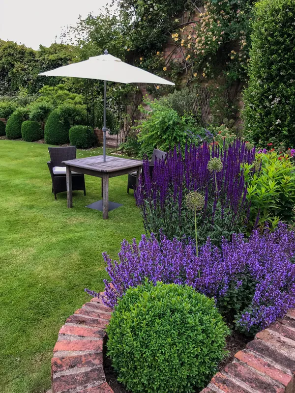 A country garden with open views near Ripon