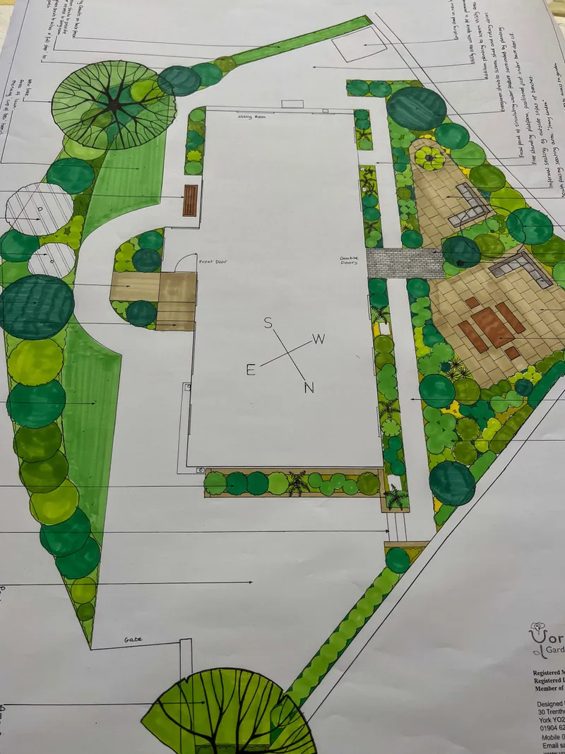 A detailed planting scheme designed by Sally Tierney
