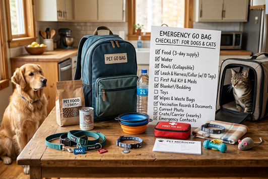 Emergency Go Bag Checklist for Dogs and Cats