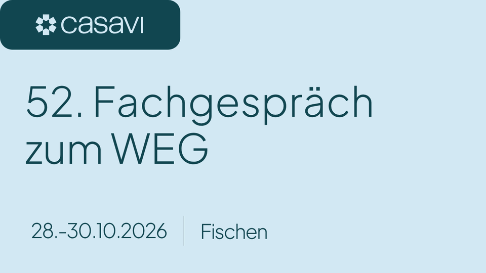 52. Fachgespräch zum WEG