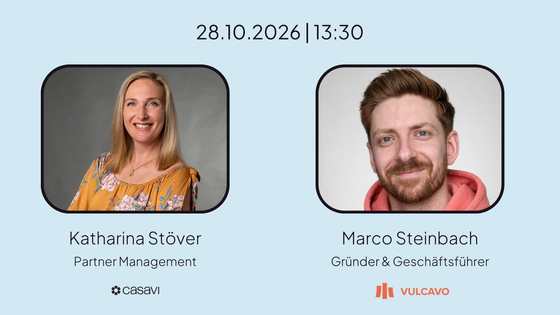 casavi Partner Pitch Lunch: Beschlüsse schneller vorbereiten und effizienter umsetzen mit Vulcavo