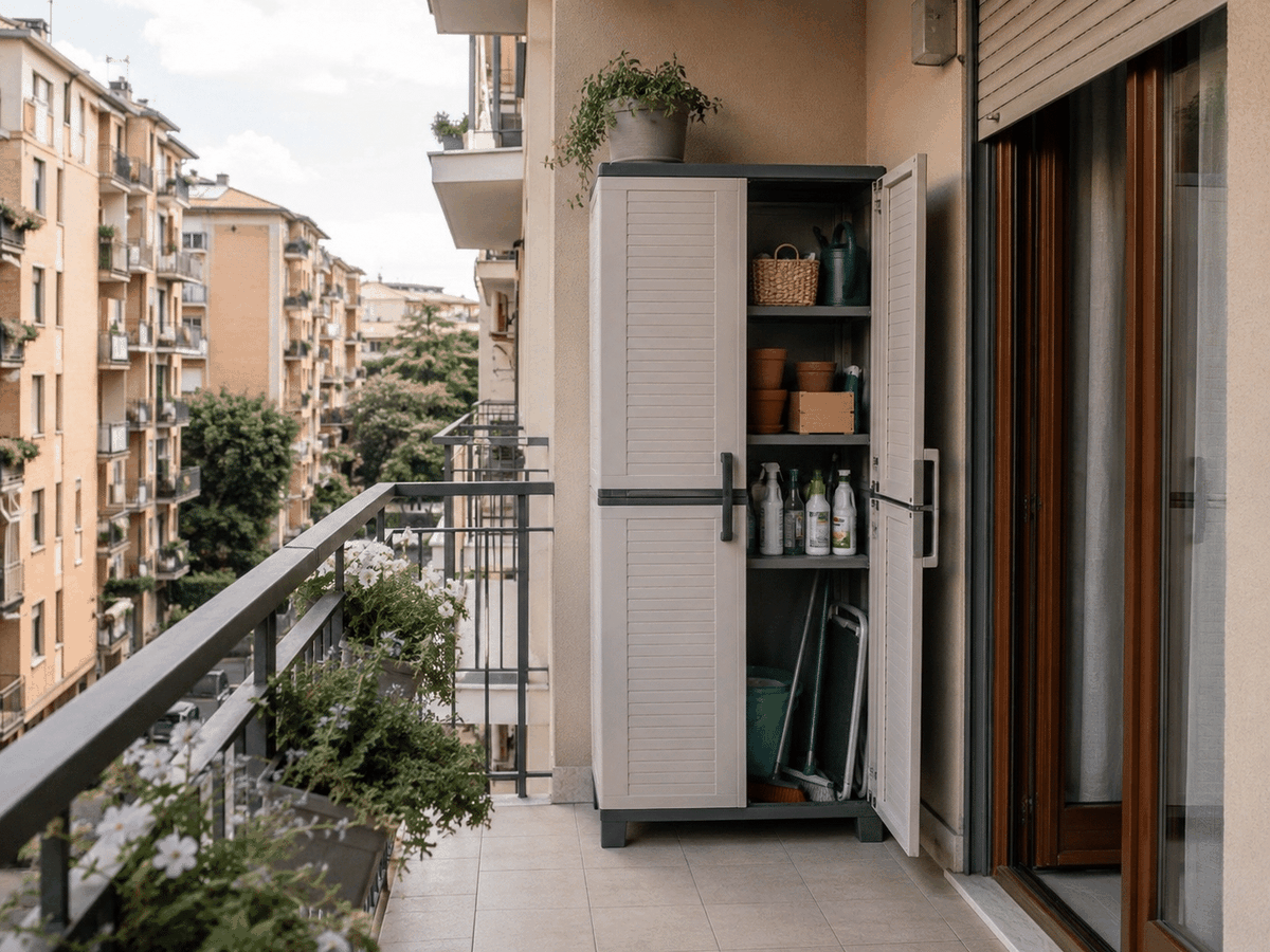 Armadi e ripostigli su balconi e terrazzi: quando l’amministratore deve intervenire