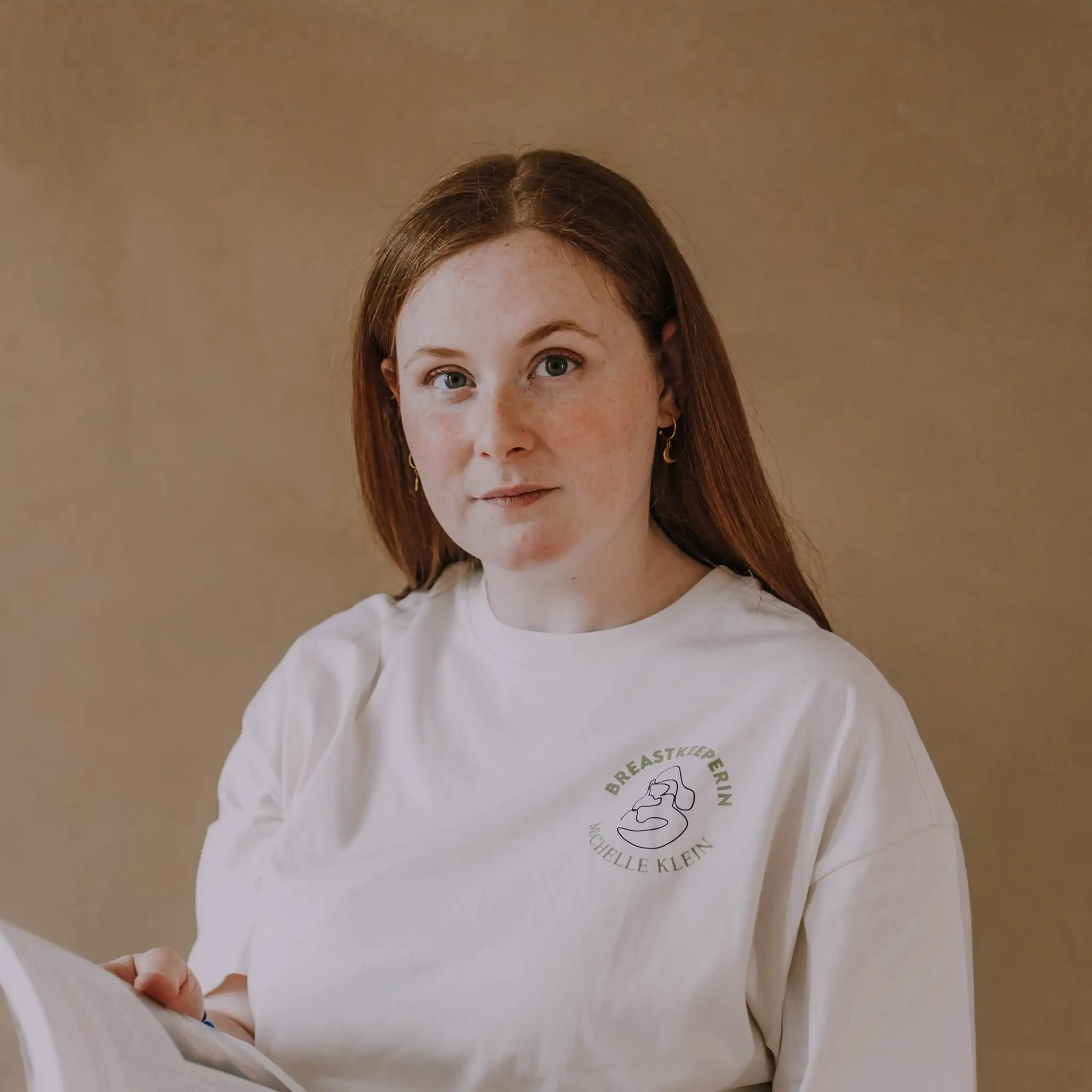 Portrait von Michelle Klein, zertifizierte Breastkeeperin