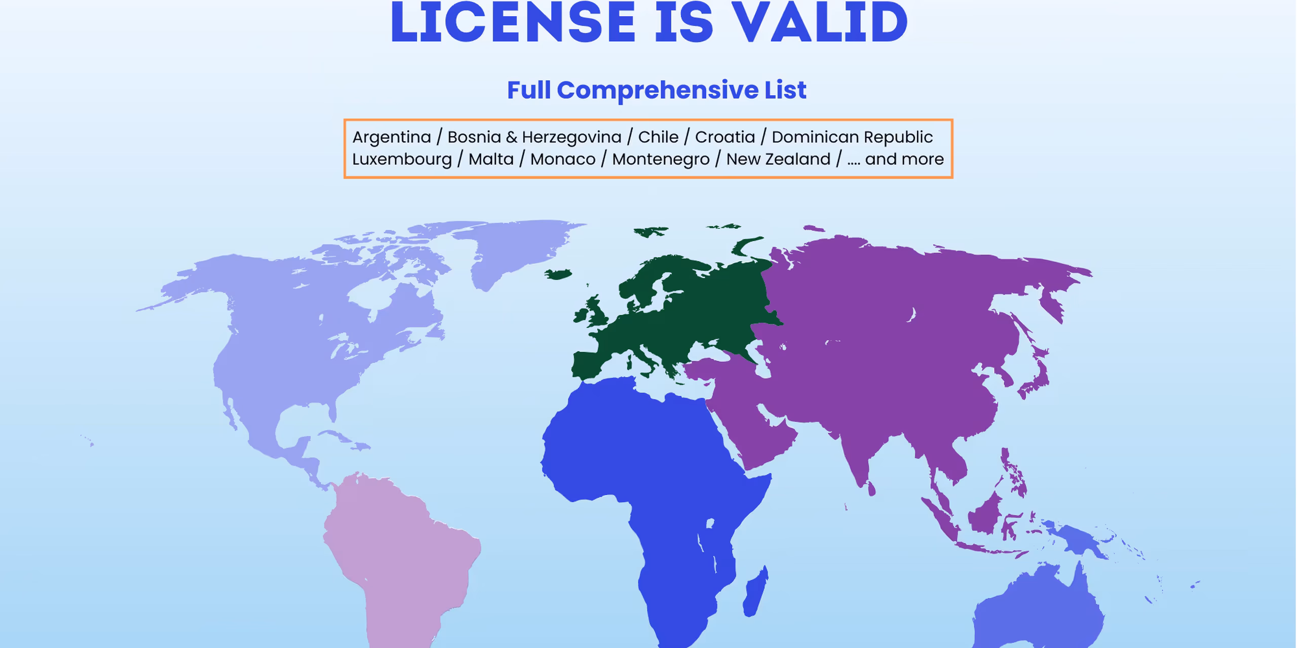 Countries Listed Under the Malta Gaming License