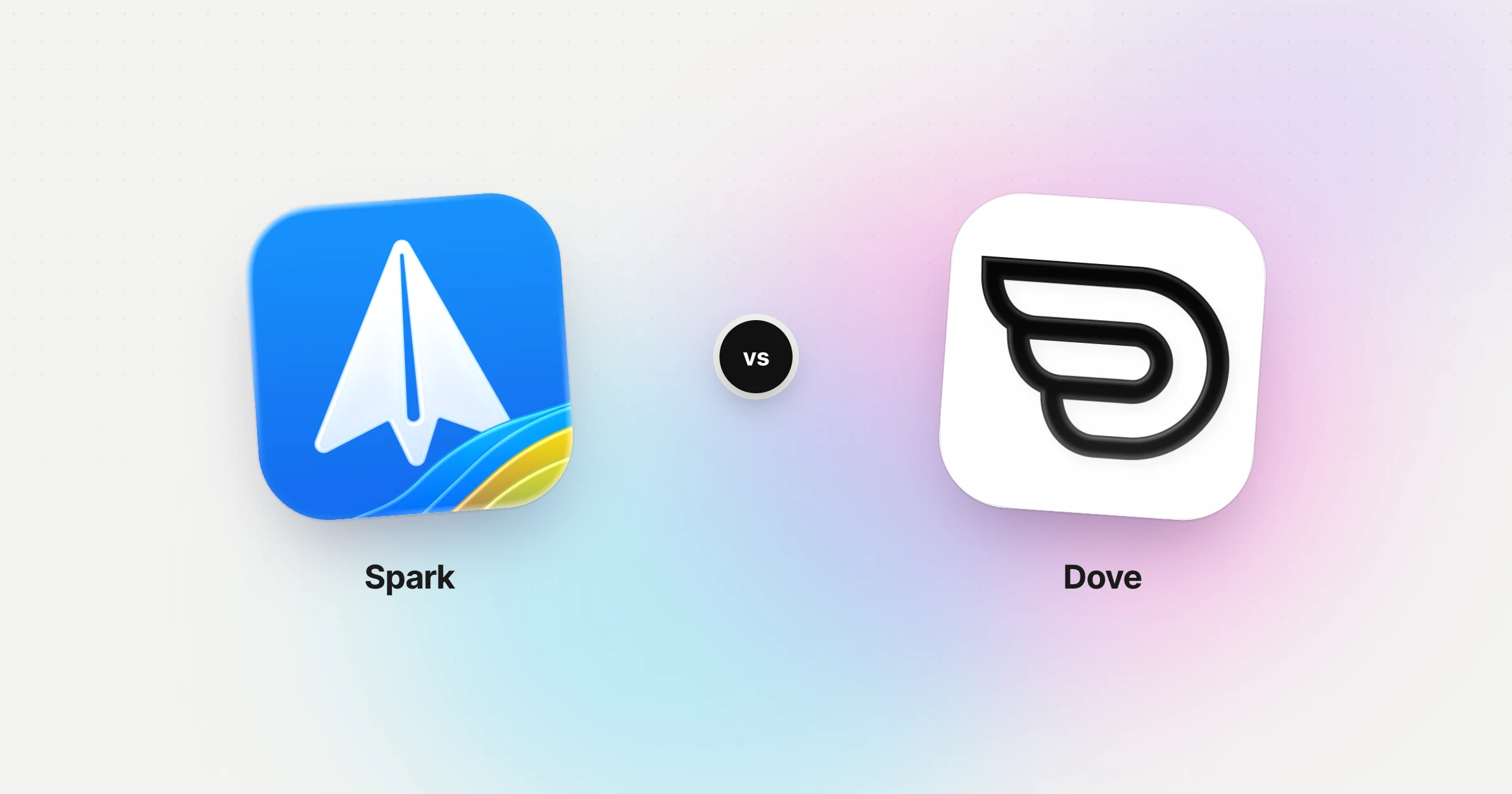 Spark and Dove app icons