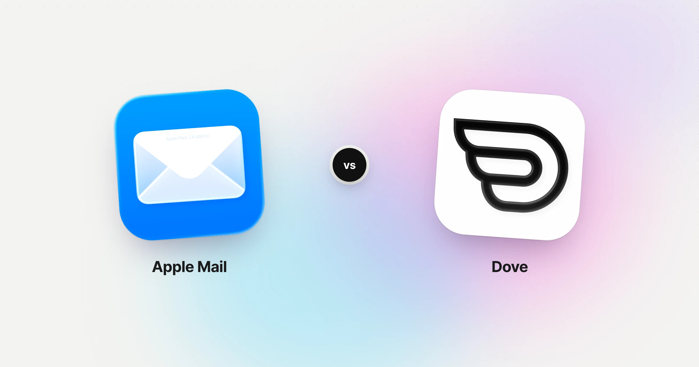 Apple Mail and Dove app icons