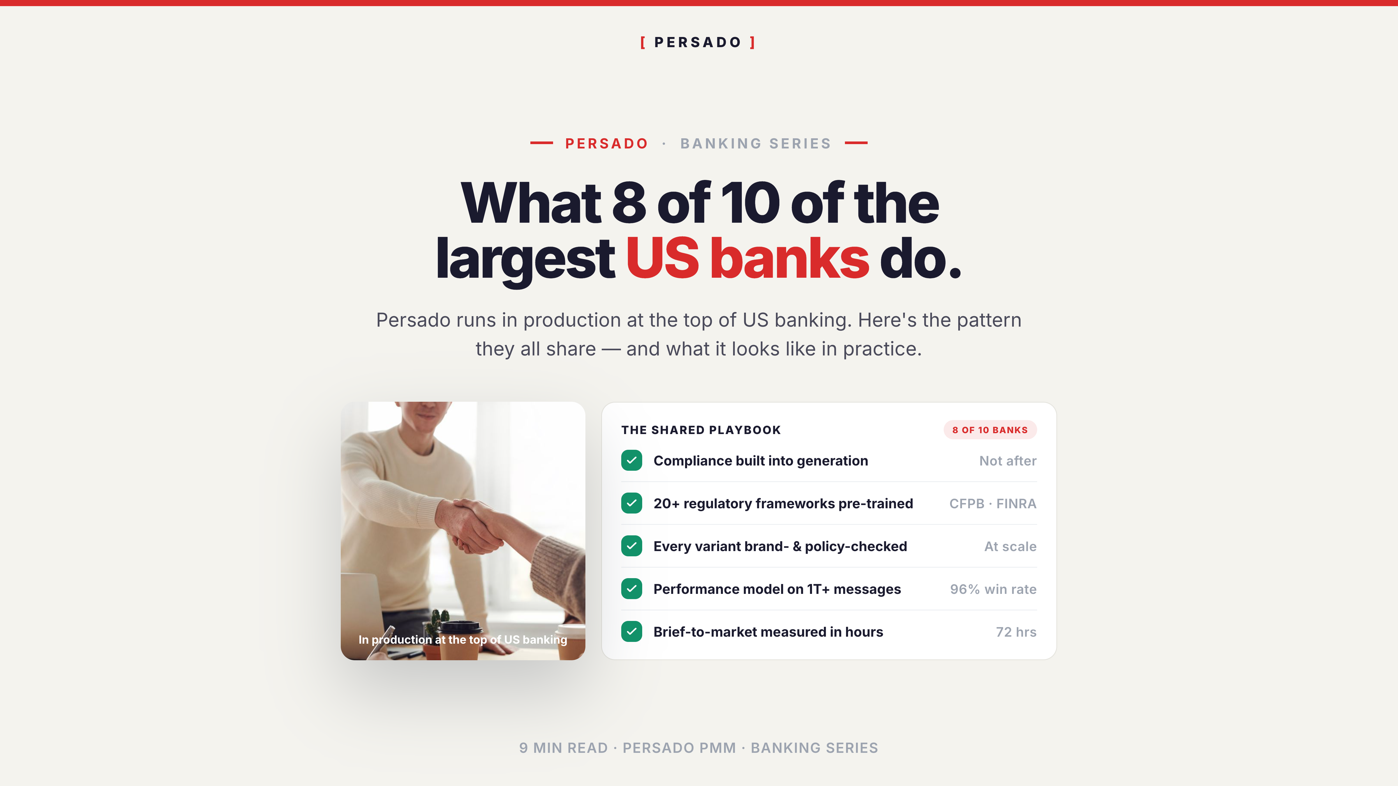 What 8 of 10 Largest US Banks Do With AI Marketing That You Don't