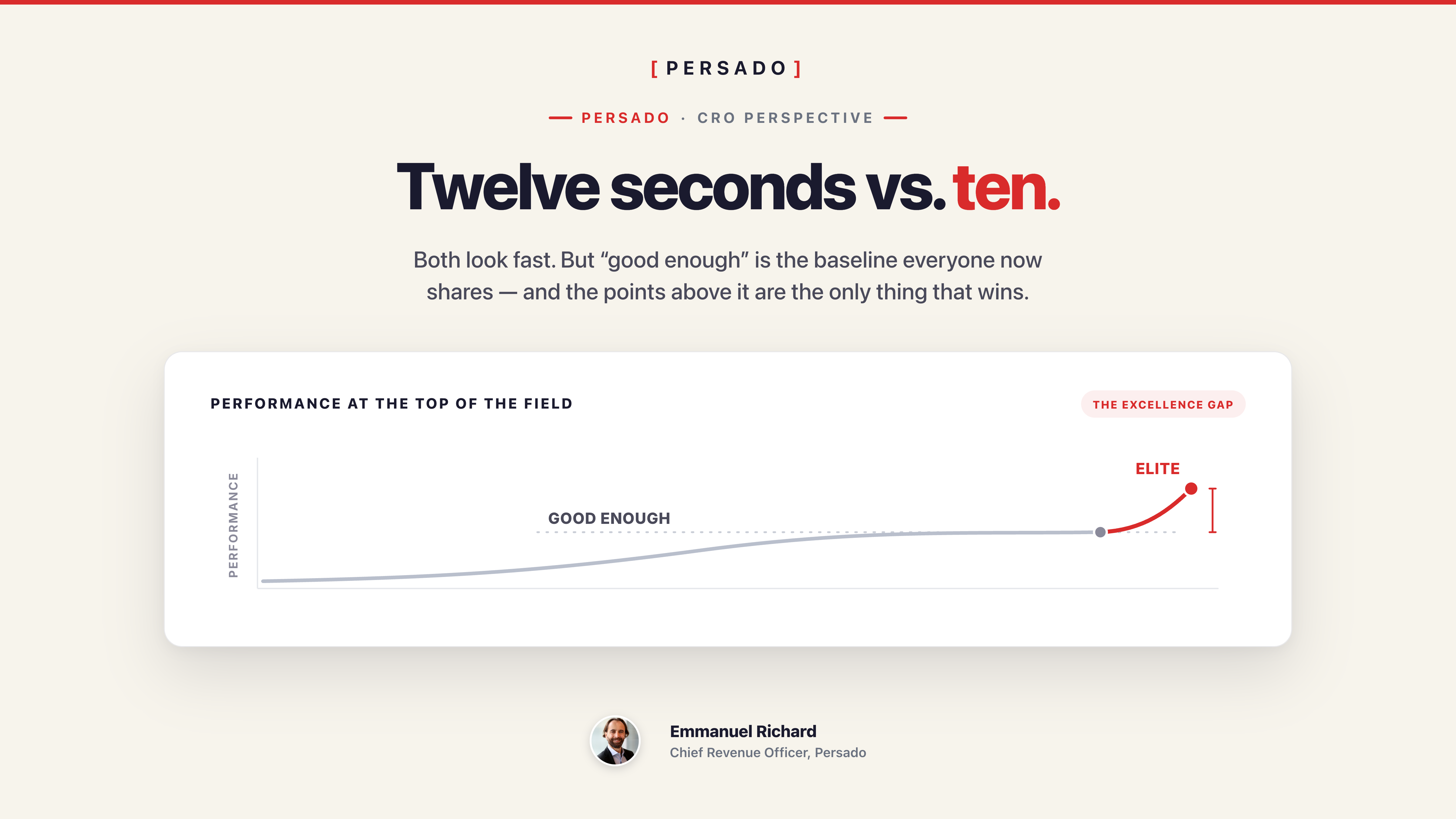100m in Ten Seconds vs. Twelve: Why “Good Enough” AI Won’t Win at the Top