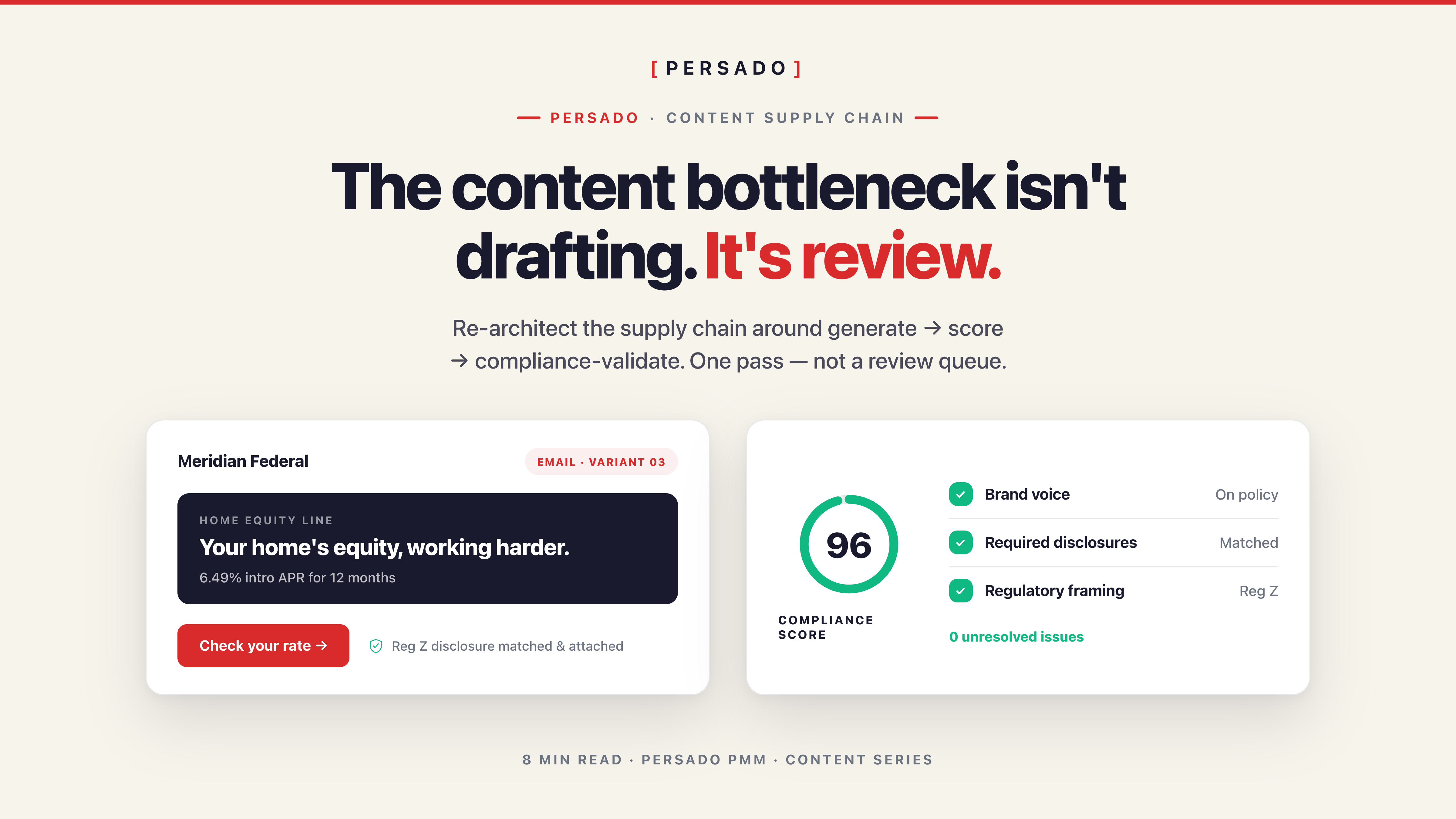 The Content Supply Chain Strategy Built for Regulated Marketing