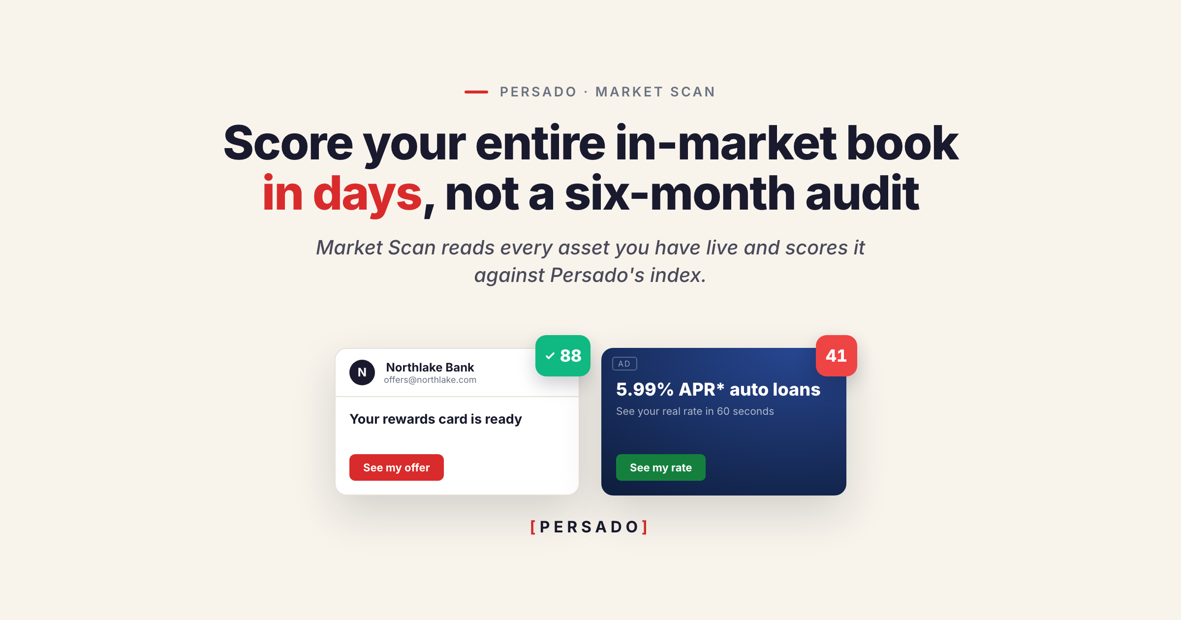 Score Your Entire In-Market Book in Days — Not a Six-Month Audit