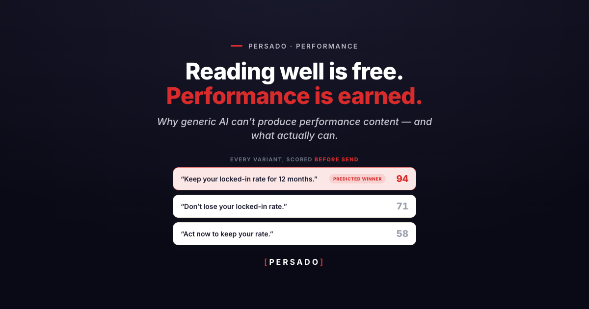 Performance Content: Marketing Built to Perform, Not Just Read Well