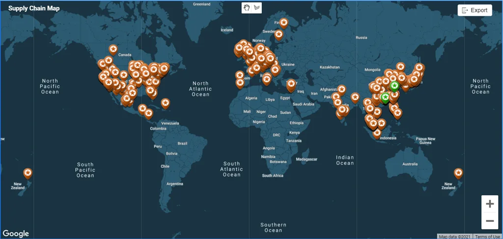 Z2Data offers real-time, comprehensive supplier mapping