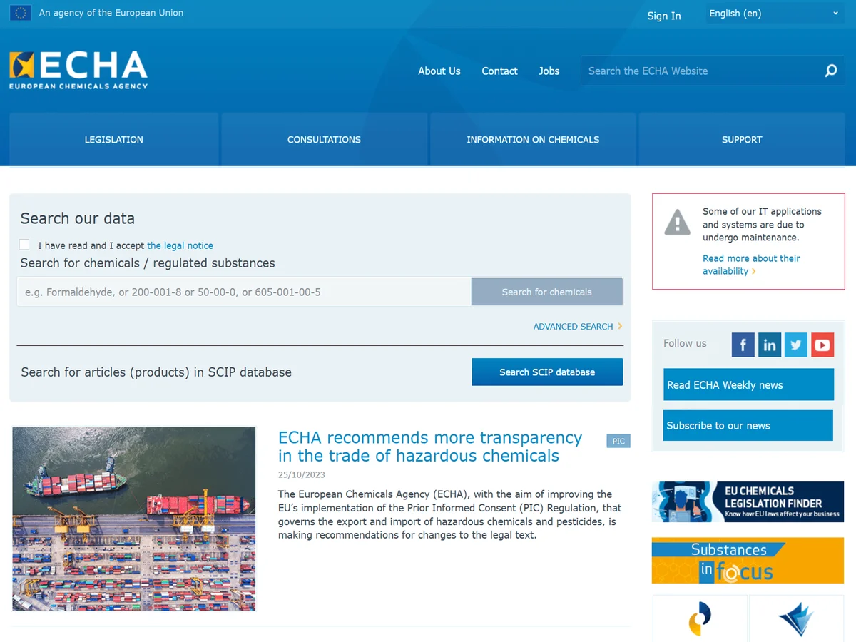 What Is the ECHA? 