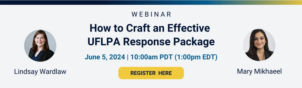 UFLPA Response Package