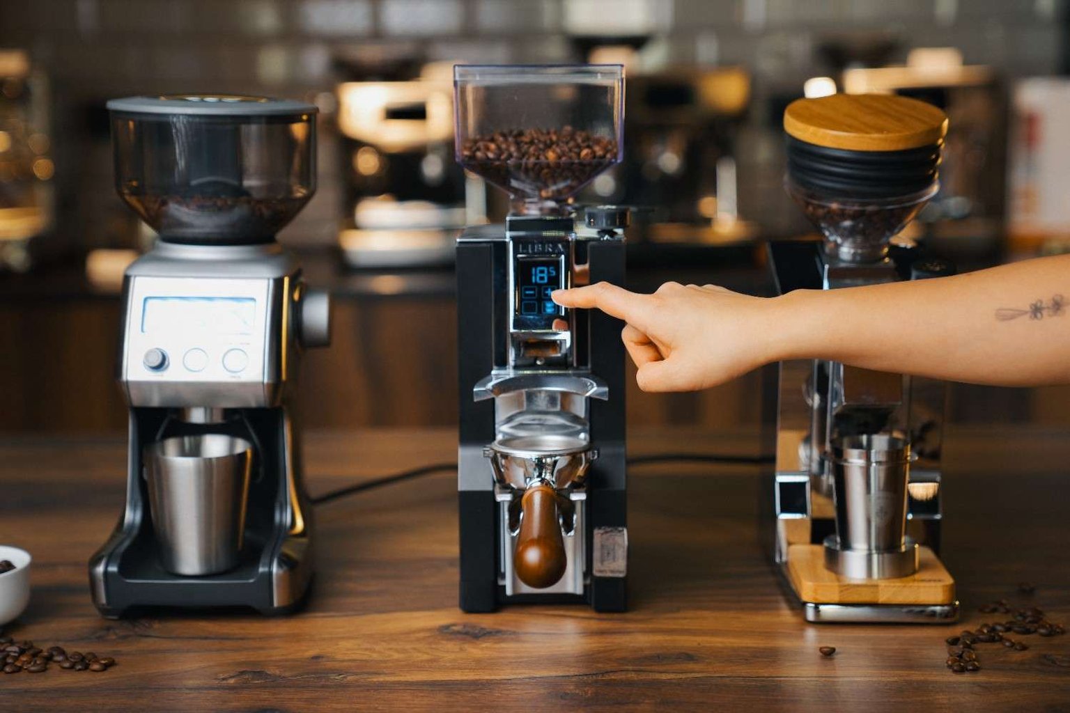 different coffee grinders