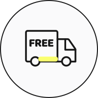 icon with truck and wording free