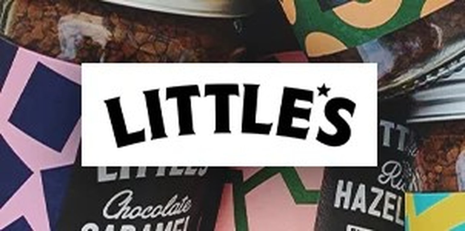 Little’s brand page banner with coffee branding